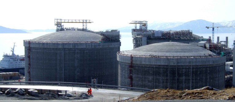 Melkøya LNG-tankar